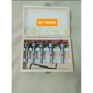 MATA PER SET DRAWER WRENCH DRILL BIT SET 5 PCS (15 MM-20MM-25MM-30MM-35MM) WOOD BOX FORSTNER DRILL B