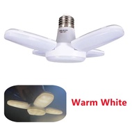 yingke Rnntuu E27 Led Bulb Fan Blade Timing Lamp Ac85-265v 28w Foldable Led Light Bulb Lampada For Home Ceiling Light Warm White