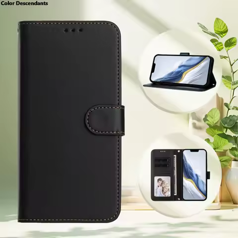 Fashion Leather Flip Case For Xiaomi Poco X7 X6 F7 Ultra F6 M7 Pro M6 Pro Redmi Note 14C 14S 14 Pro 
