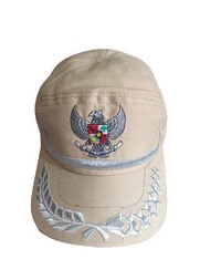 topi garuda lis padi kapas dril / topi Garuda