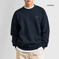 Kattoen Crewneck Sweater (Oversize) - Navy 290 Gsm