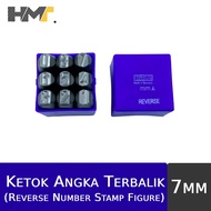 Masus Tap Reverse Number (0-9) 7mm / Number (0-9) Reverse Stamp