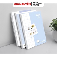 Gia Nguyễn - HẢI TIẾN Vở kẻ ngang A4 có chấm Haplus - MARS (ĐL 70g/m2) - 200 trang (lốc 5)