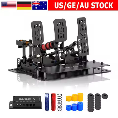 SIMSONN Plus X Sim Racing Simulator Pedal PC Simracing Pedals Support VAM VAM RPO Vibration Motor Dr