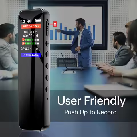 Digital Voice Activated Recorder for Lectures And Meetings Support 128GB Expansion Sound Audio Recor