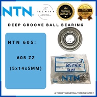 NTN 605 ZZ DEEP GROOVE JAPAN BALL BEARING 605 ZZ  100% ORIGINAL MADE IN JAPAN