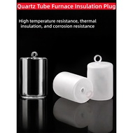 Tube furnace quartz tube high temperature resistant insulation plug, furnace tube plug plug, transpa