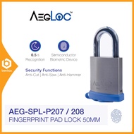 AEGLOC [AEG-SPL-P207/208] ~ Digital Fingerprint Padlock 50mm / SDLP207 / SDLP208