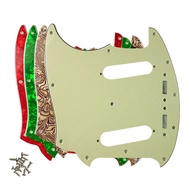 【Bestseller】 Pleroo Custom Guitar Pickgaurd Scratch Plate - For Left Hand Mustang Guitar Pickguard S
