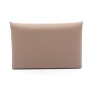 【二手】愛馬仕 (HERMES) 零錢包 Calvi Etoupe Etoupe 其他 Calvi Etoupe 女士二手 A