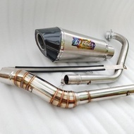 Ekzos exhaust ahm muffler pipe Demak evo z 125 R DZM 200 effect full system