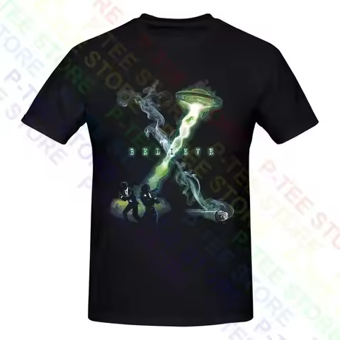 I Believe Alien Ufo Fox Mulder Dana Scully Smoking Man The X Files Shirt T-shirt Tee Pop Vintage