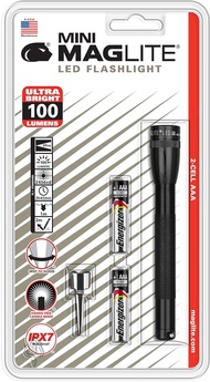 MagLIte Mini LED 2-Cell AAA Flashlight Black