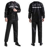 Motorcycle Raincoat Suit Reflective Raincoat Strip with Hood