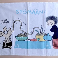 北歐二手雜貨芬蘭漫畫 Viivi 和 Wagner DELUX 純棉廚布