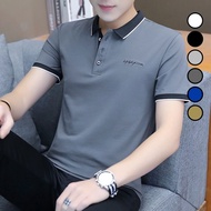 100% cotton polo T shirt men polo shirt short sleeve collar T shirt plain plain casual Polo tee shirt collar men