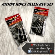 ‼️READY STOCK‼️ANTON 10PCS HEX ALLEN KEY SET (MM) / ALLEN KEY MURAH KEYCHAIN / MINI HEXAGON ALLEN KE