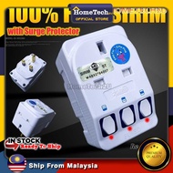 3 Way Adapter with Switch Socket Extantion Adaptor Extension Plug Switch Socket with Surge Protector