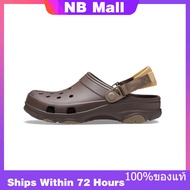 ของแท้พิเศษ Crocs Classic Clog Coffee Shoes Non-Slip Thick Sole Beach Sandals 206340-206 รองเท้าผ้าใ