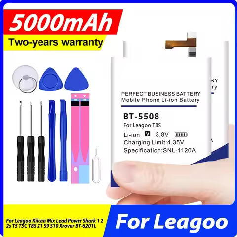 BT-6203 BT-565 Shark1 BT-6201L BT-403 Battery For Leagoo Kiicaa Mix Lead Power Shark 1 2 2s T5 T5C T