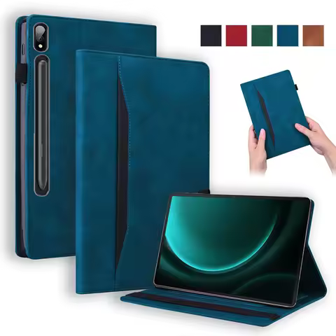For Samsung Tab S9 FE Case 10.9" Luxury PU Leather Wallet Flip Cover For Funda Galaxy Tab S9 FE Tab 