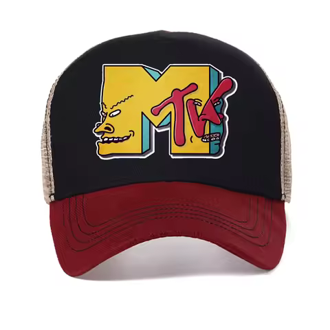 The Weeknd Mtv Collaboration mesh Baseball Cap adjustable Trucker Hats Breathable Sunscreen Outdoor 