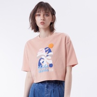 BODY GLOVE  Womens “OCEAN SOUL" Cropped T-Shirt - เสื้อยืดครอป สีชมพู