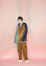 立體多袋連帽外套 - 橄欖綠