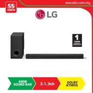【 DELIVERY BY SELLER 】 LG  S80TY 480W 3.1.3CH HIGH RES AUDIO DOLBY ATMOS WIRELESS SUB-WOOFER SOUNDBA