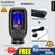 🇲🇾 Garmin Fish Finder 250 GPS / Striker 4 / FF 250 GPS - Marine GPS - FishFinder  c/w Sonar Transduc