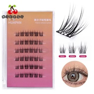 NICESI Individual Clusters Glue-free Lashes, Soft Lash Press-on Self Adhesive Eyelashes, Handmade Se