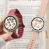 Carving Flower Silicone Huawei Watch GT 5 Strap + Case For Huawei Watch GT 4 Strap Silicone Frame Hu