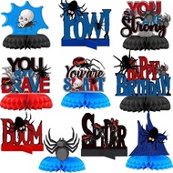 10PCS Spider Web Birthday Party Decorations Spider Table Centerpiece Decorations Spider Web Themed P