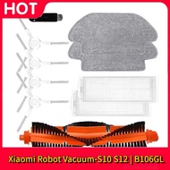 Main Side Brush For Xiaomi Robot Vacuum-S10 S12 | B106GL HEPA Filter Mop Cloth Robot Vacuums Spare Part Accessory Replacement