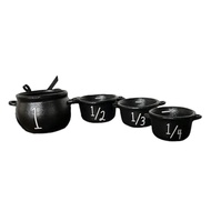 Halloween Decoration Mini Witch Cauldron Candy Set 4pc Small Cauldron Cauldron Measuring Cups Cauldr