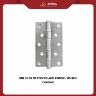SOLID 18 5"X3"X3 4BB HINGE SS US 32D