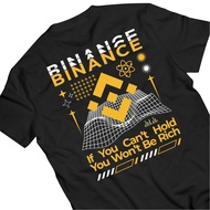 KAOSIND Crypto T-Shirt "BINANCE" Premium Cotton Combed 24s Latest Cryptocurrency/Alt Coin Crypto