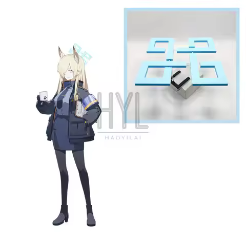 Game Blue Archive Kanna Ogata Cosplay Halo Blue Headpiece For Women Halloween Carnival Party Headwea