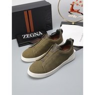 Zegna Men's Casual Canvas Low Casual Sports Shoes