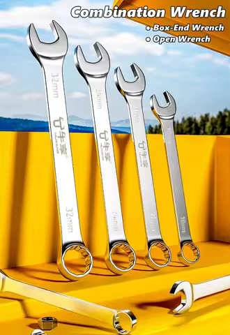 Mini Metric Combination Wrench Spanner Box-End Wrench & Open-End Wrench Ring Spanner 6mm 7mm 8mm 9mm