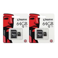 Kingston Technology Memory Card Micro SD (SDHC) Class 10 64 GB (2 ชิ้น)ส่งเร็วทันใจ Kerry Express