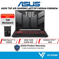 ASUS TUF GAMING A15 FA506N-CHN168W AMD Ryzen 5 7535HS 16GB 512GB RTX 3050 15.6" FHD W11 Gaming Laptop