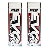 【Ready Stock】卍◐2 pcs Sale EVO Motorcycle Helmet Sticker PVC Decals