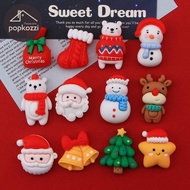 PopKozzi Mix Designs Resin Flatback Cabochon Christmas Miniature Art Supply Christmas Decorations for Home