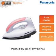 Panasonic Dry Iron N1-317W Polished 1000W Pink Color 0.9kg NI317WLN Saterika
