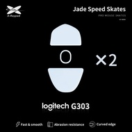 Xraypad Jade speed mouse skates for Logitech G303 X-Raypad Logitech G303 skates Mice Glide Feet