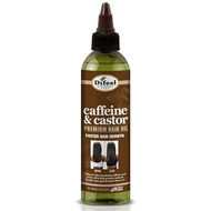Difeel Caffeine & Castor Premium Hair Oil 8 ounce (PACK OF 2)