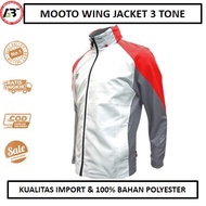 MOOTO Wing Jacket 3 Tone (White/Red/Grey) 774