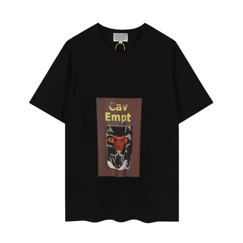 Black Cav Empt Vintage T-Shirt Men Women High Quality CavEmpt Top T Shirt Tee