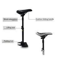 (CDIK) Electric Scooter Seat Adjustable Saddle Set Shockproof Bike Seat Cushion Can Be Raised Lowere